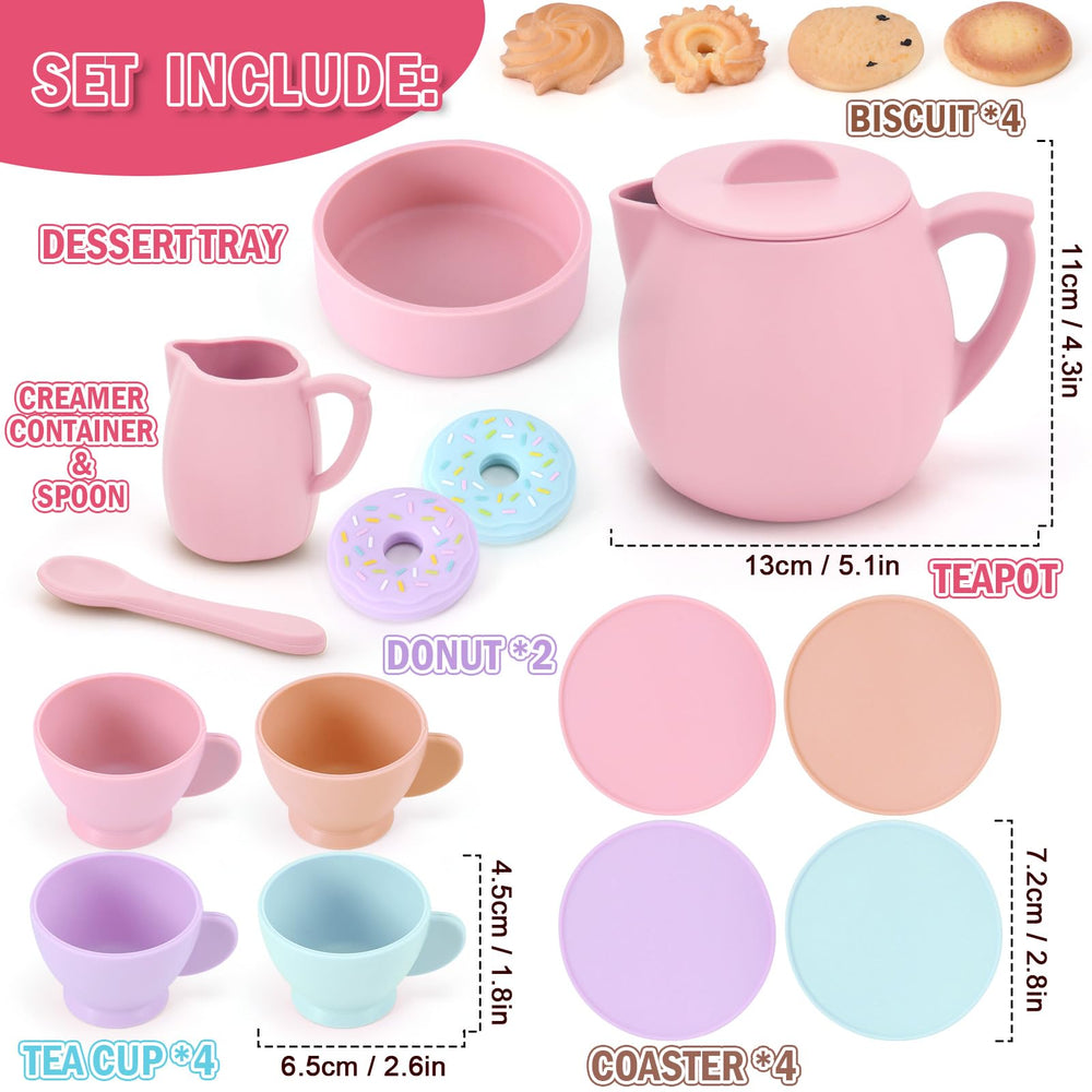 Lorfancy plastic cookies and silicone donuts for sharing with friends