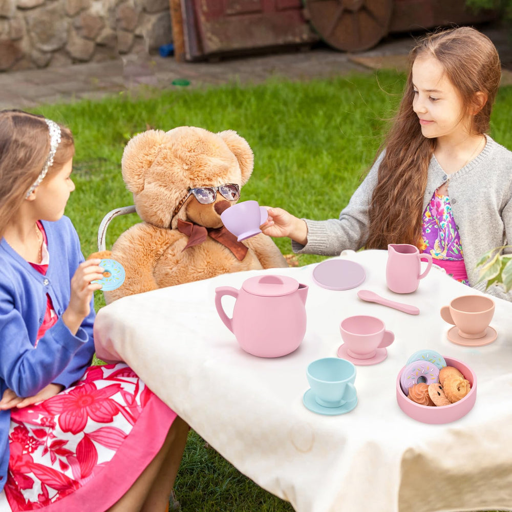 Lorfancy silicone dessert tray helps arrange treats during tea time