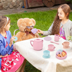 Lorfancy silicone dessert tray helps arrange treats during tea time