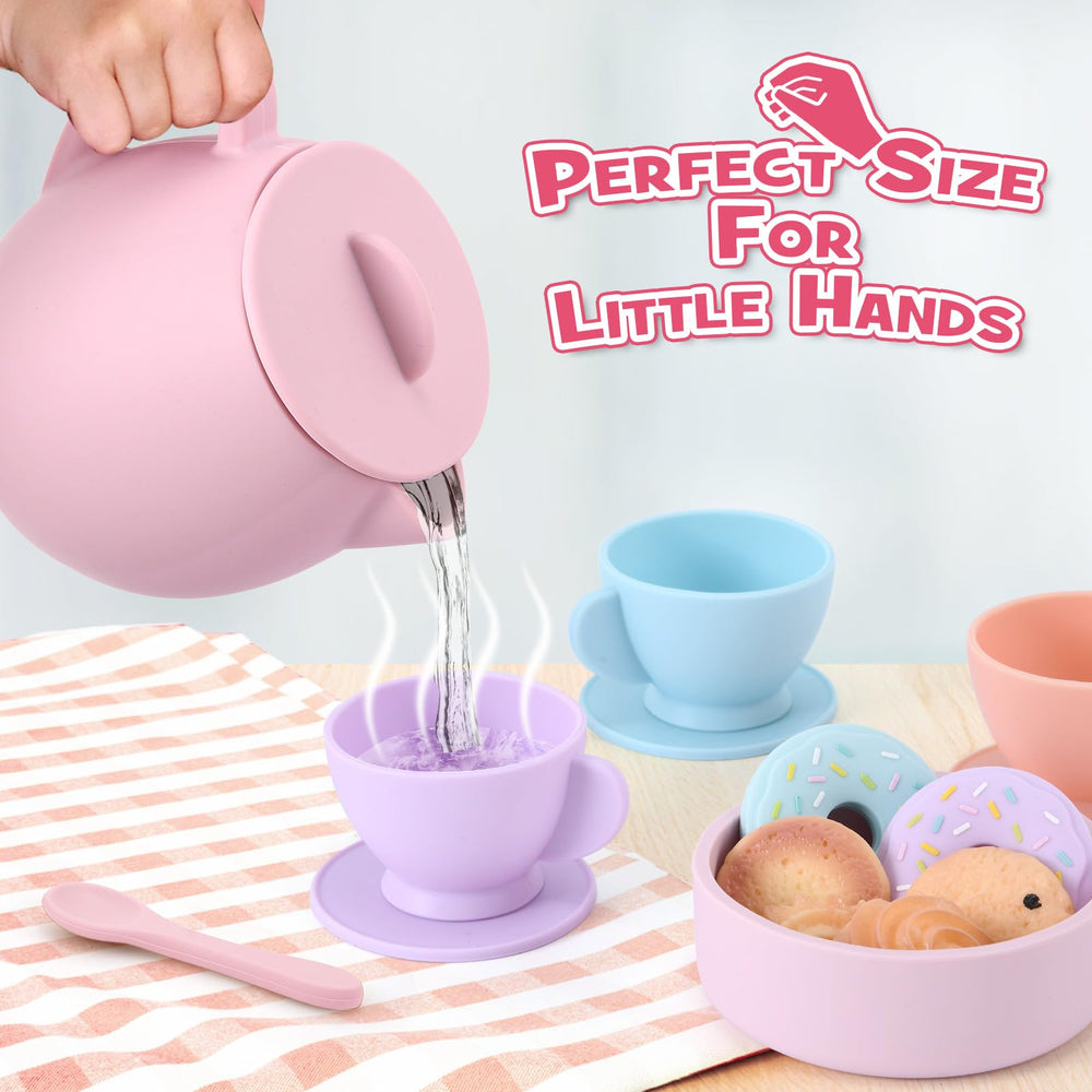 Lorfancy silicone tea cups for little hands during play