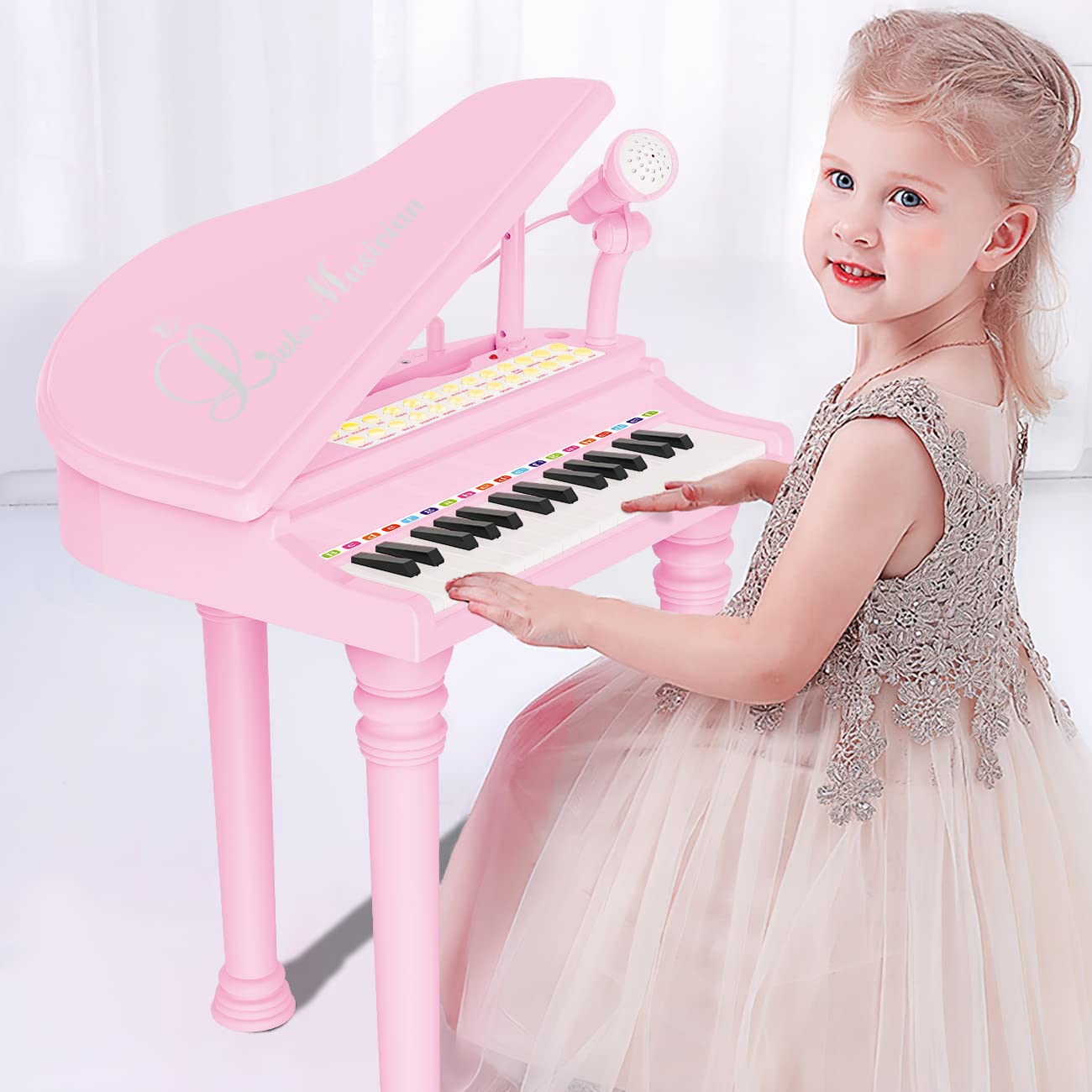 Losbenco Kids Piano Keyboard Toy reinforced legs support stable playtime
