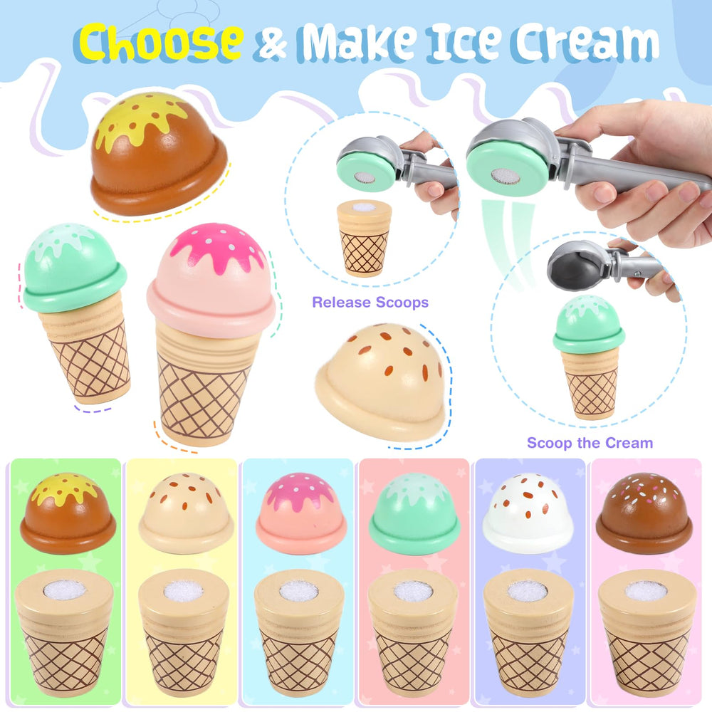 Loscola ice cream cones used for counting and storytelling during play