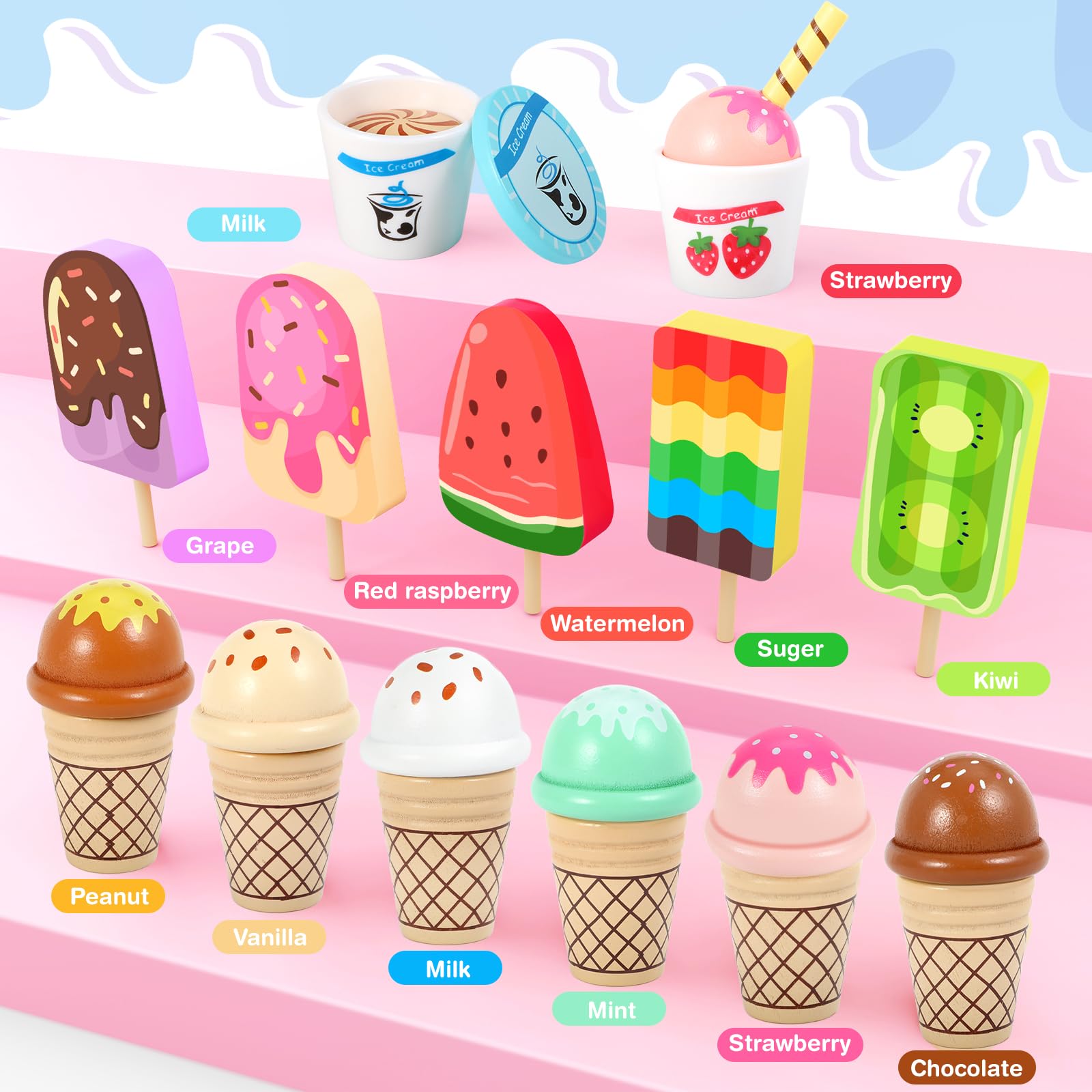 Loscola ice cream cup for pretend serving and tasting moments
