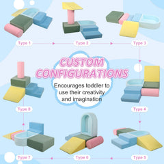 LOSEEF light-blue ball pool block invites interactive play with soft, safe edges.