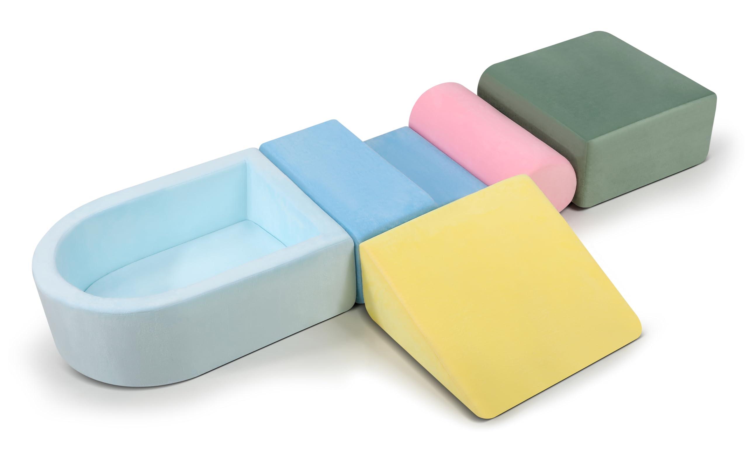 LOSEEF yellow slide block supports crawl-and-climb sequences in cozy playrooms.