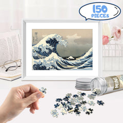 LOSFPVR Kanagawa Surf Lane mini puzzle captures dynamic waves for focused relaxation