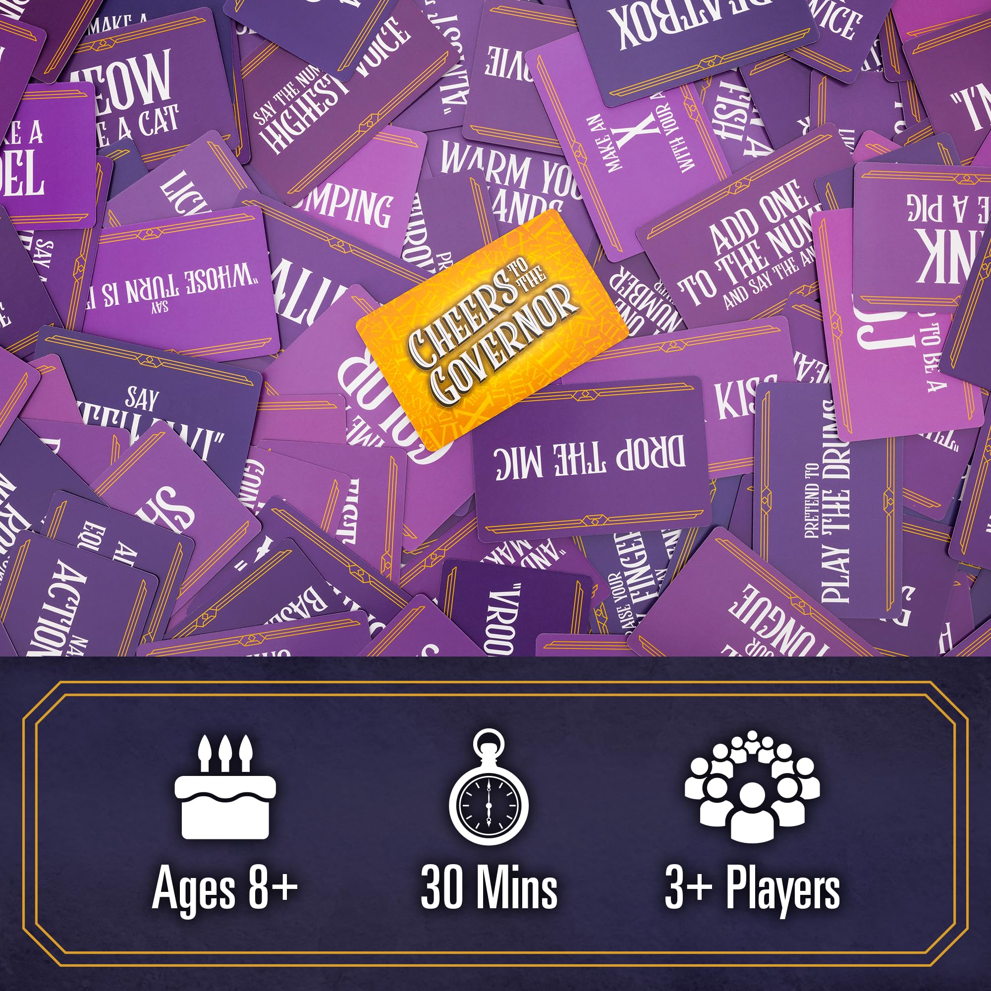 Cheers to The Governor cards deck 180, delivers quick, engaging rounds