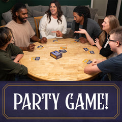 Busy game-night scene featuring friends enjoying Cheers to The Governor