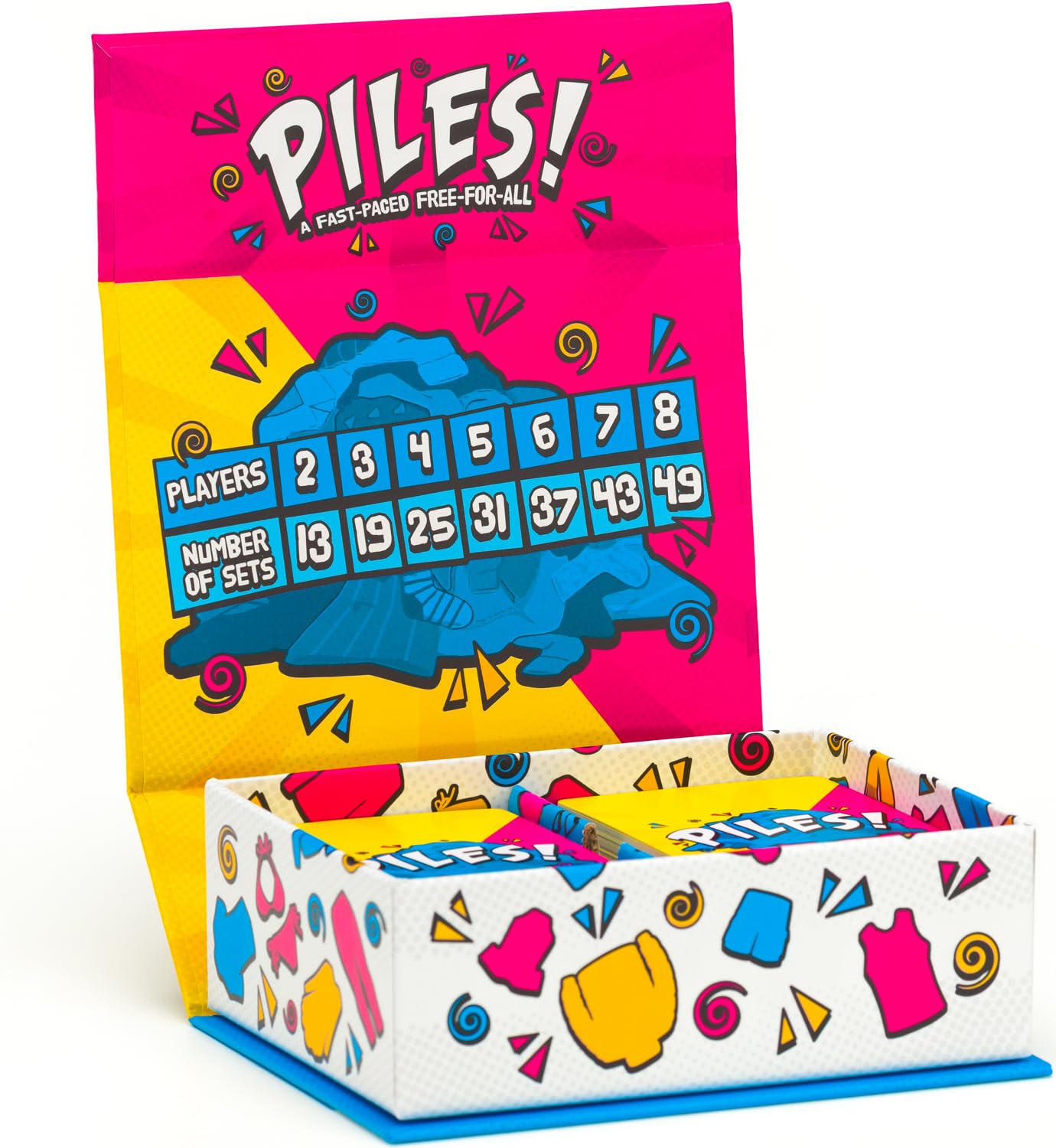 Lost Boy Entertainment Piles card collection supports casual, multi-age play.