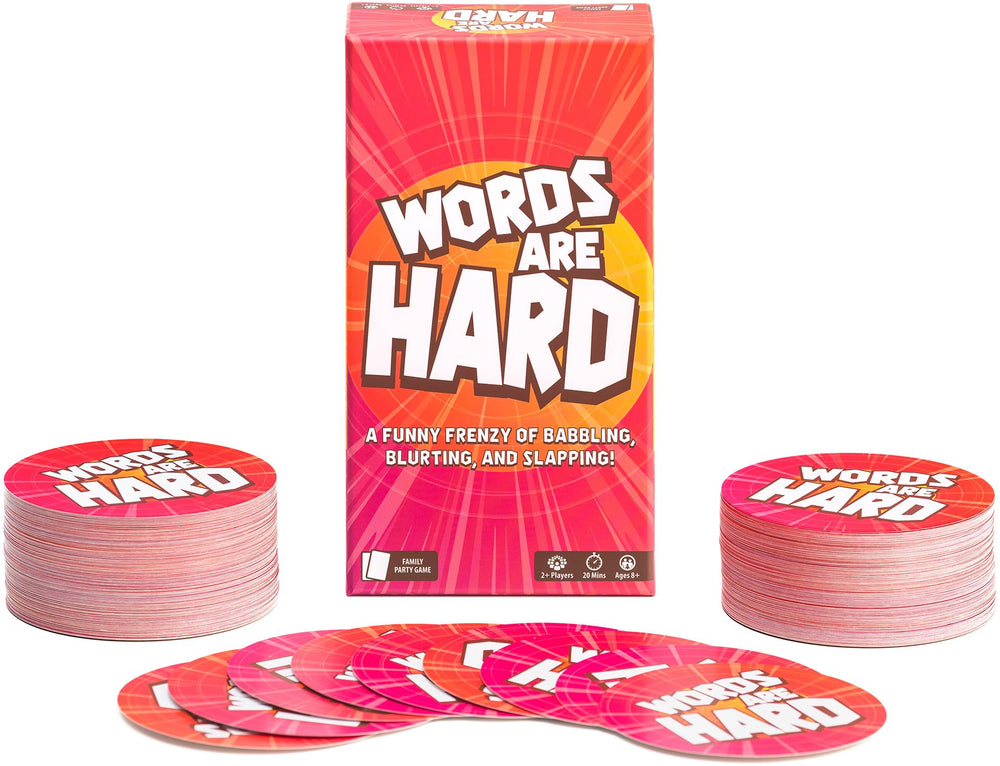Lost Boy Entertainment Words are Hard family game night, perfect for cozy evenings.