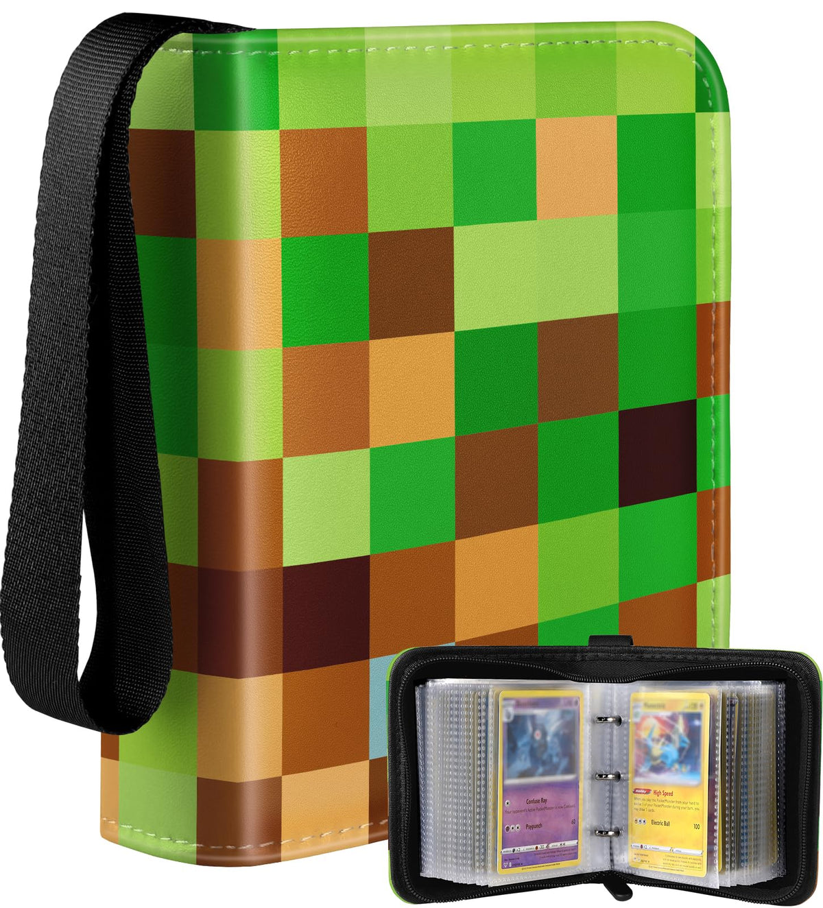 Lotadilo 1-pocket card binder, front view, shows compact 80-card capacity for on-the-go storage.