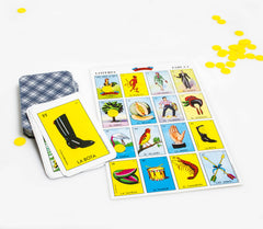 Loteria cards with vibrant illustrations for social gatherings