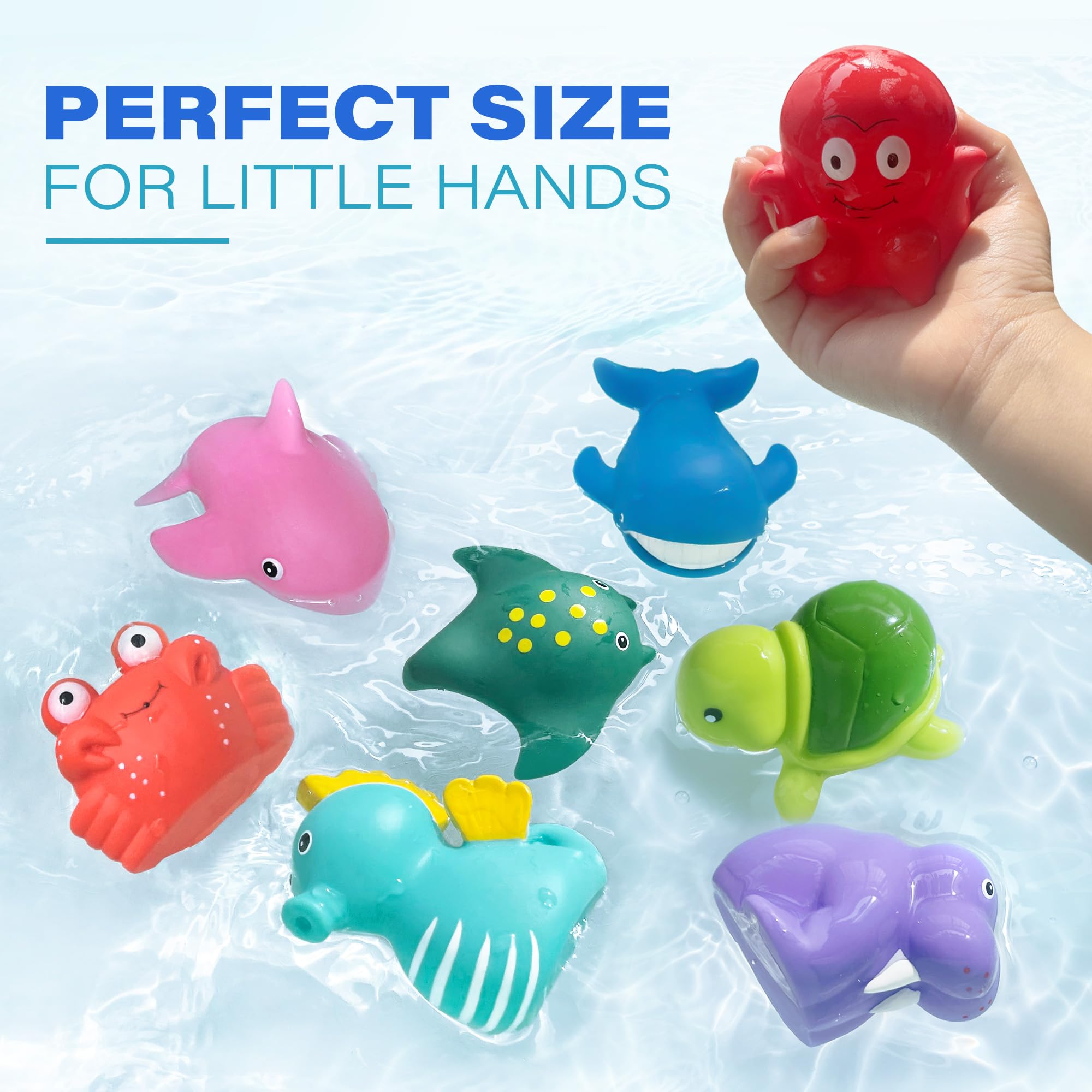 LotFancy walrus bath toy mold-free and safe for toddlers