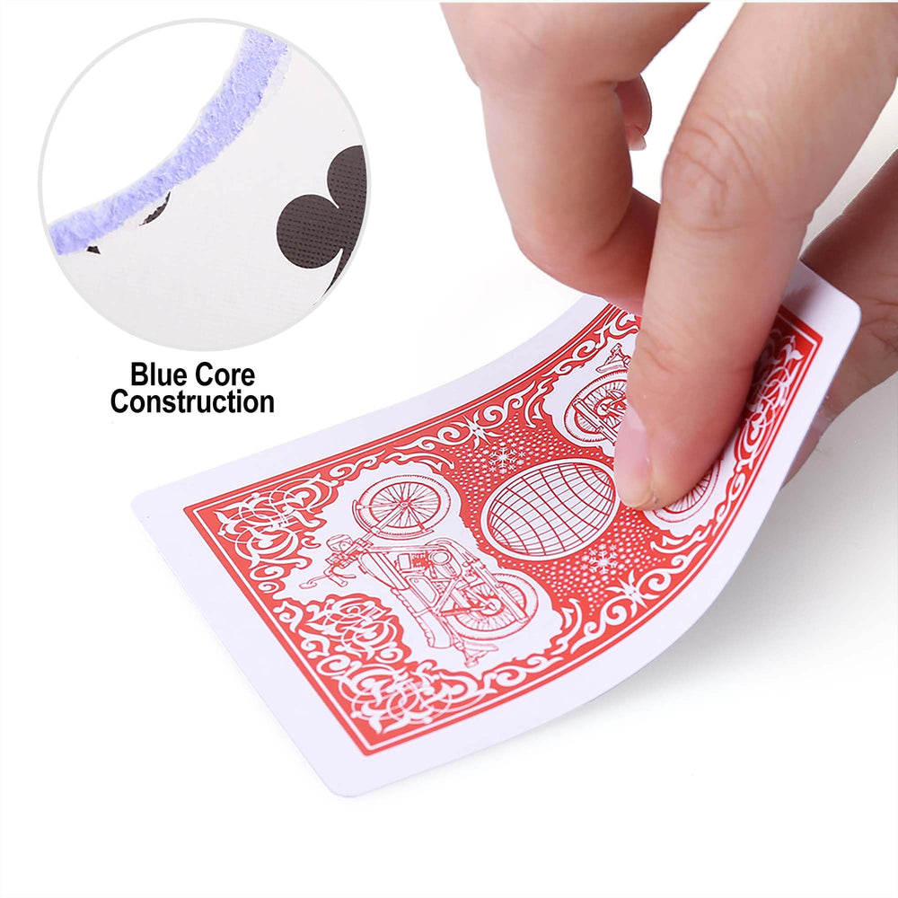 LotFancy blue deck with durable coating for frequent use.