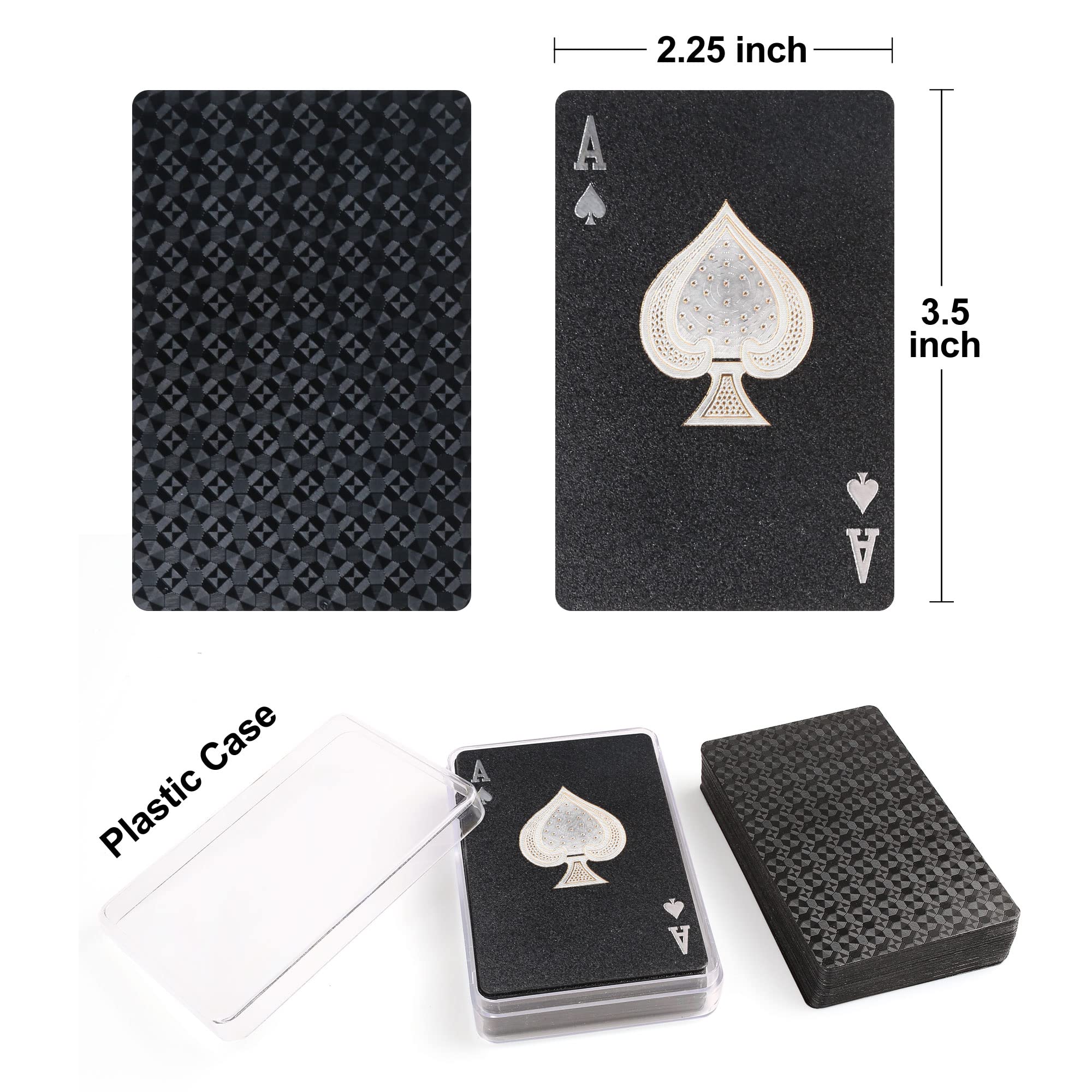 LotFancy colorful art on playing cards enhances visibility during play