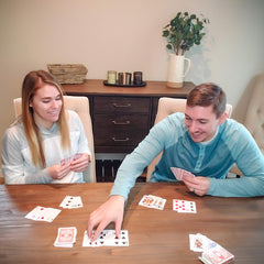 LotFancy casino-grade card stock adds a premium touch to family game night.