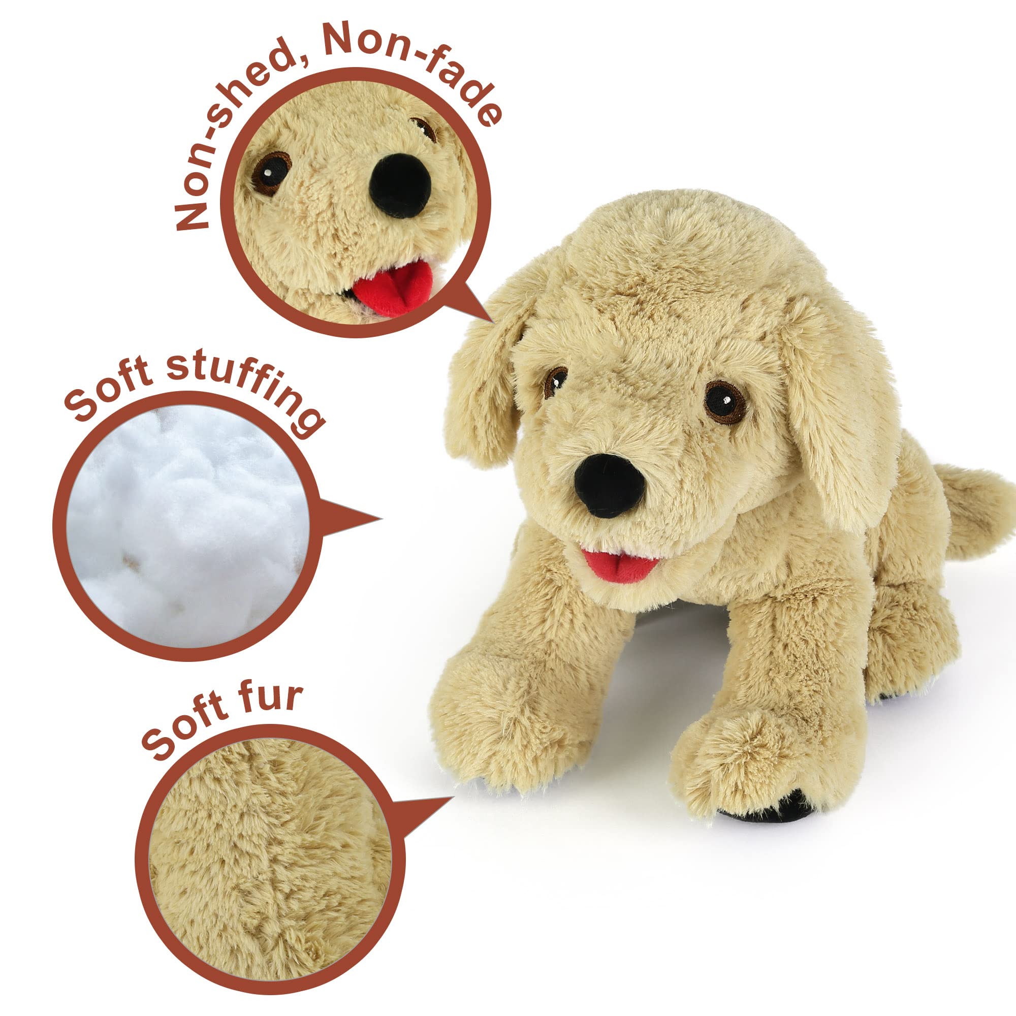 LotFancy embroidered eyes and nose detail for a durable, child-safe look