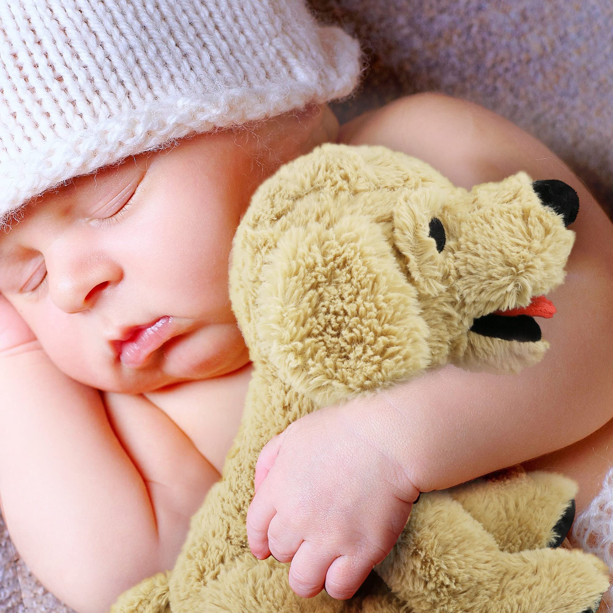 LotFancy floppy-body puppy plush ready for naps, travel, and cozy lounging