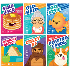 LotFancy front packaging showing six boxed decks and bright artwork for quick gifting