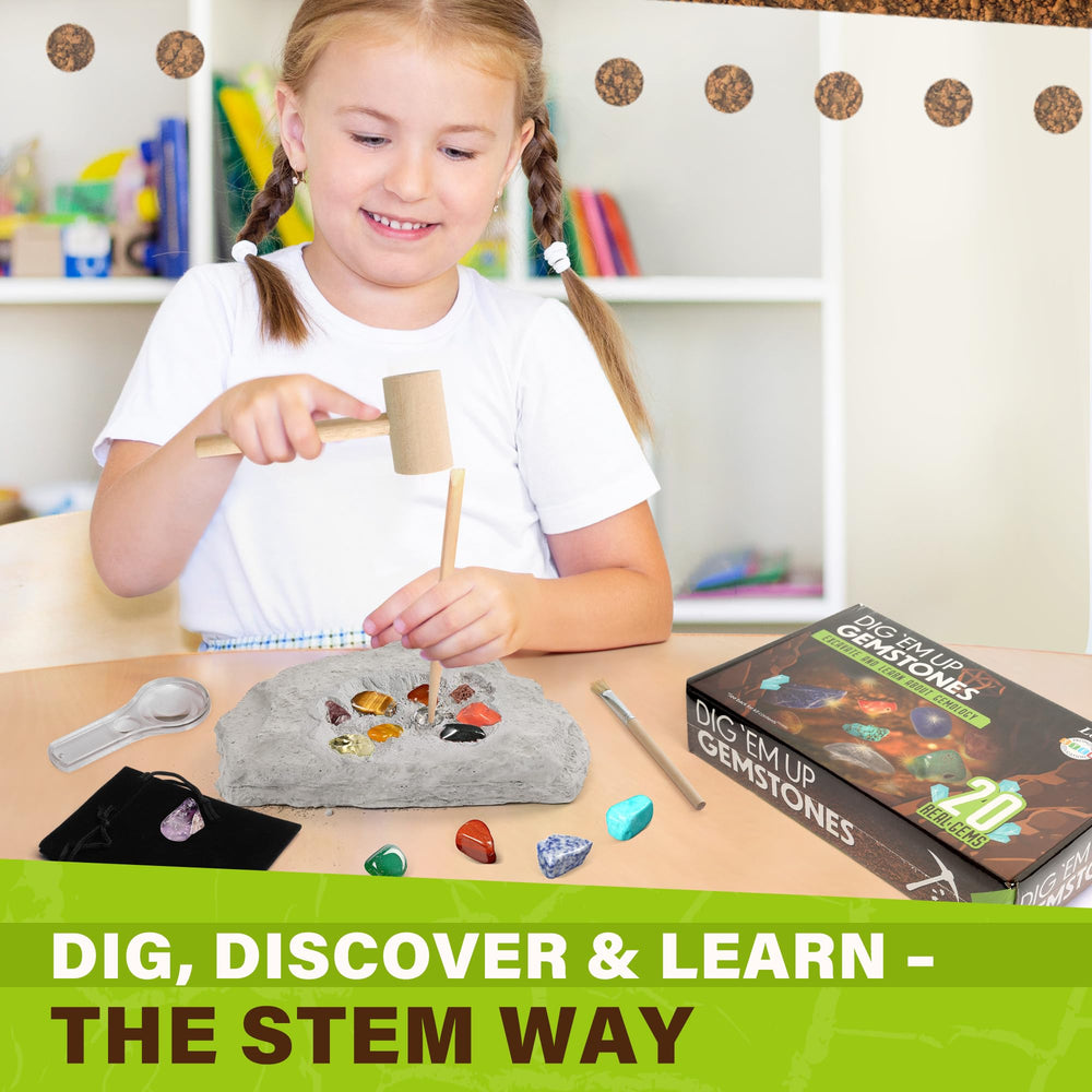 LotFancy Gem Dig kit pouch: convenient storage for gemstones and tools
