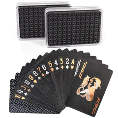 LotFancy plastic playing cards pack, durable and waterproof for outdoor games