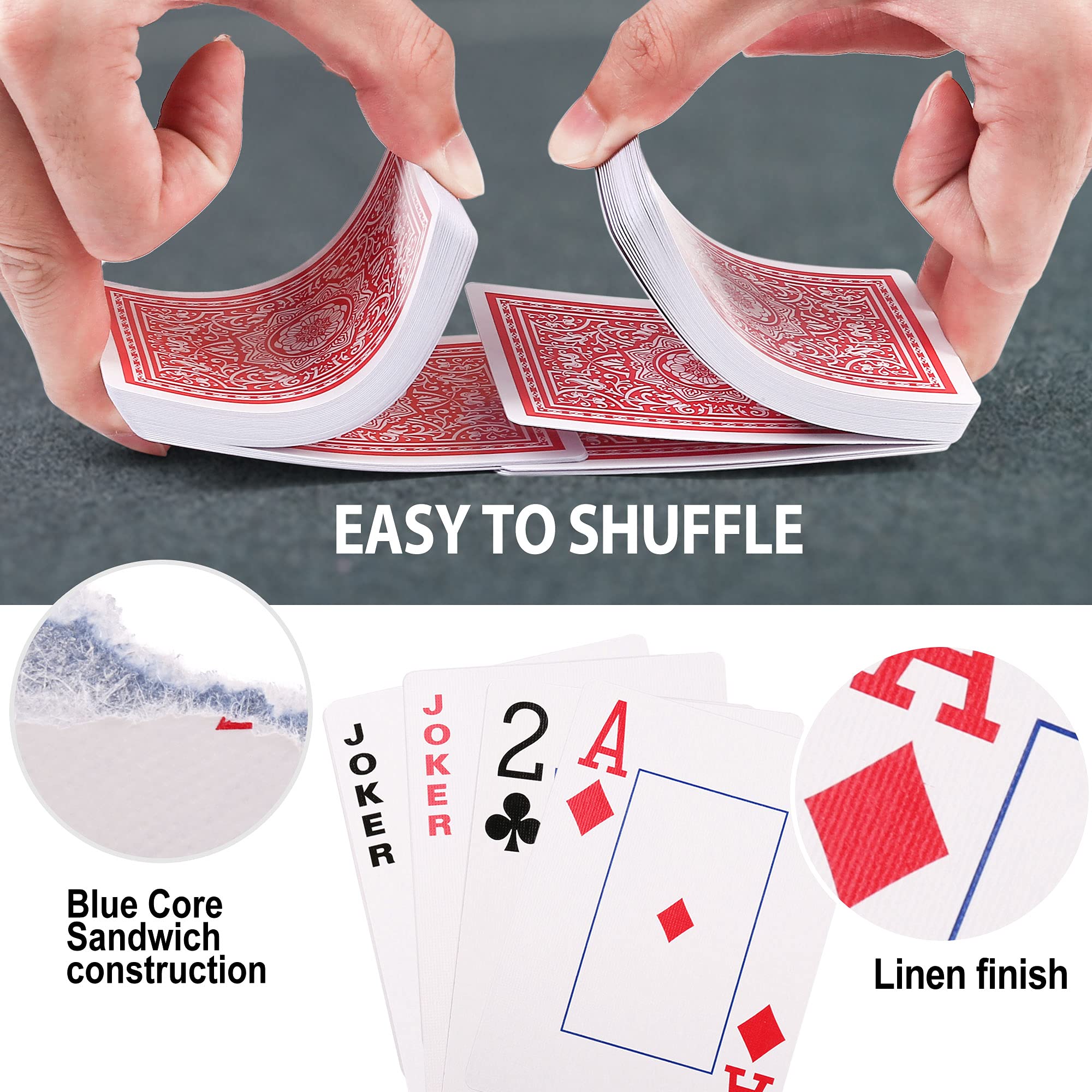 LotFancy black-backed decks offer high contrast for clearer card faces during play