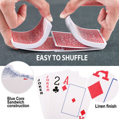 LotFancy black-backed decks offer high contrast for clearer card faces during play