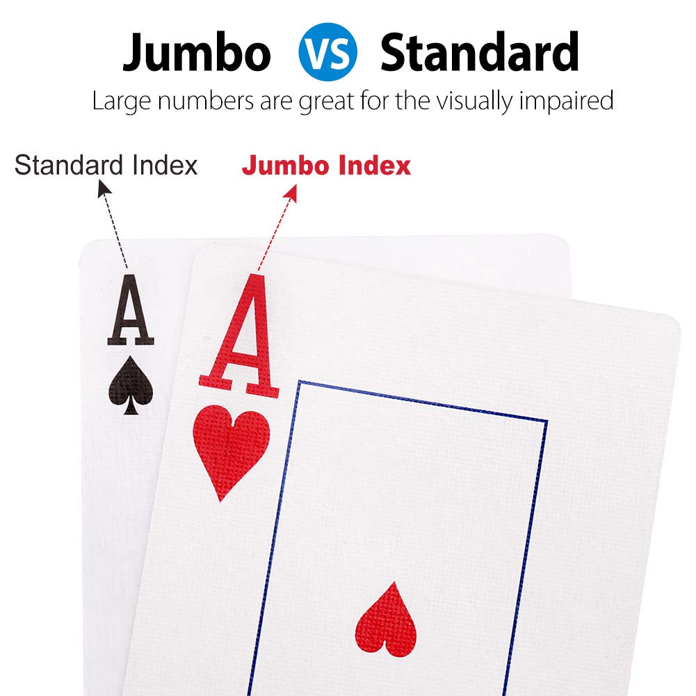 LotFancy red-backed decks show vibrant suits for quick recognition at the table