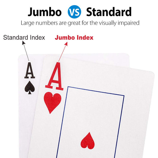 LotFancy red-backed decks show vibrant suits for quick recognition at the table