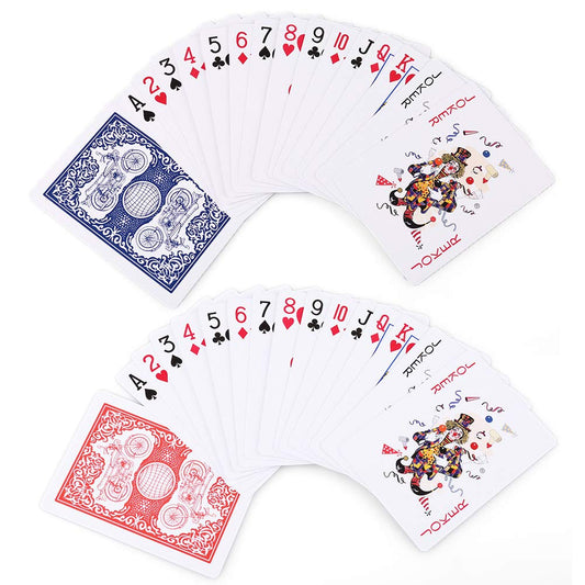 LotFancy playing cards red decks setup for versatile games and quick shuffles.