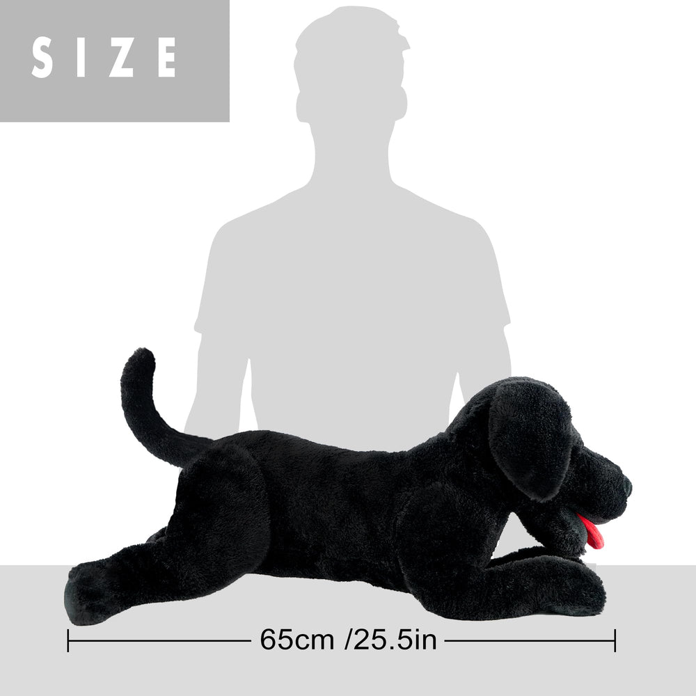 LotFancy plush dog face detail with embroidered features for safety