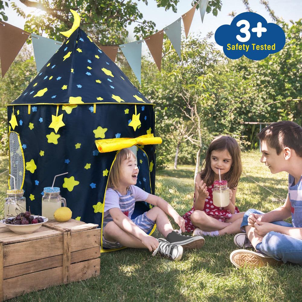 LotFancy tent dimensions 53 inches tall by 41.3 inches wide for kids