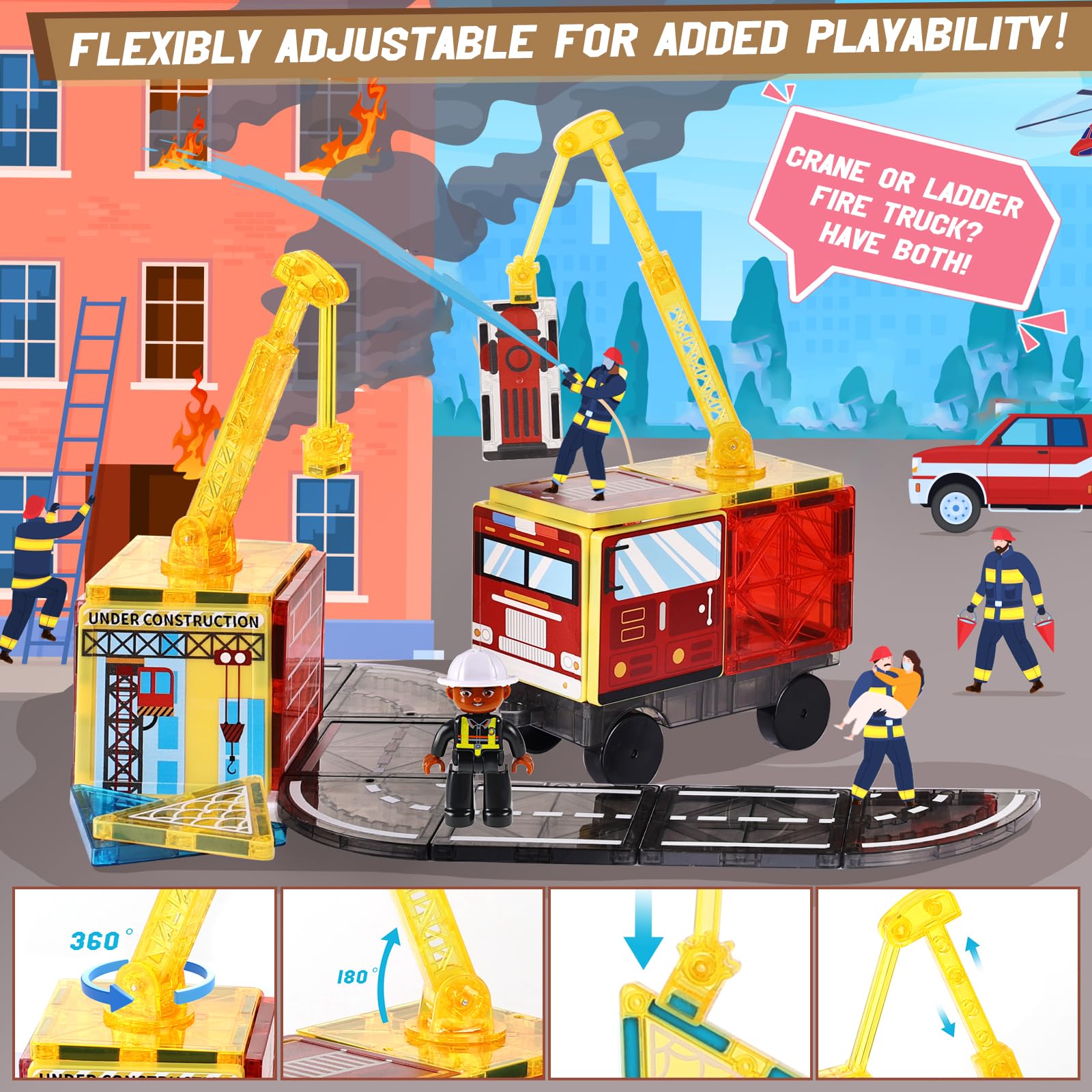 Lotmey road tiles and signs help create busy city scenes