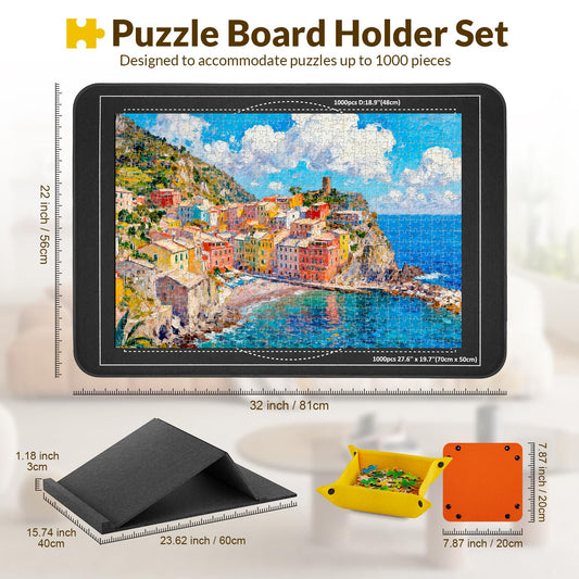 LOTMOFUN tilt-angle stand shows comfortable 23-degree puzzling angle