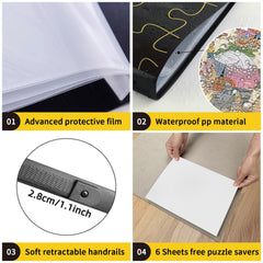 LOTMOFUN Puzzle Folder’s dustproof design protects finished work from dust.