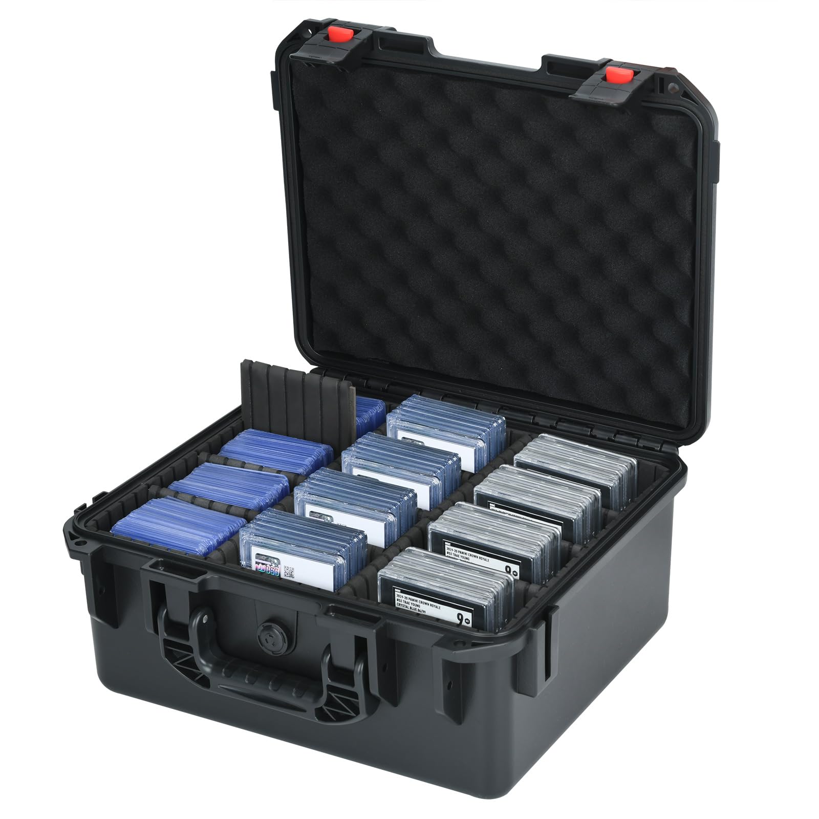 LOTOCASE card case storage front view shows rugged shell and organized interior.