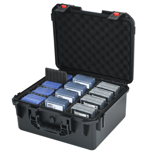 LOTOCASE card case storage front view shows rugged shell and organized interior.