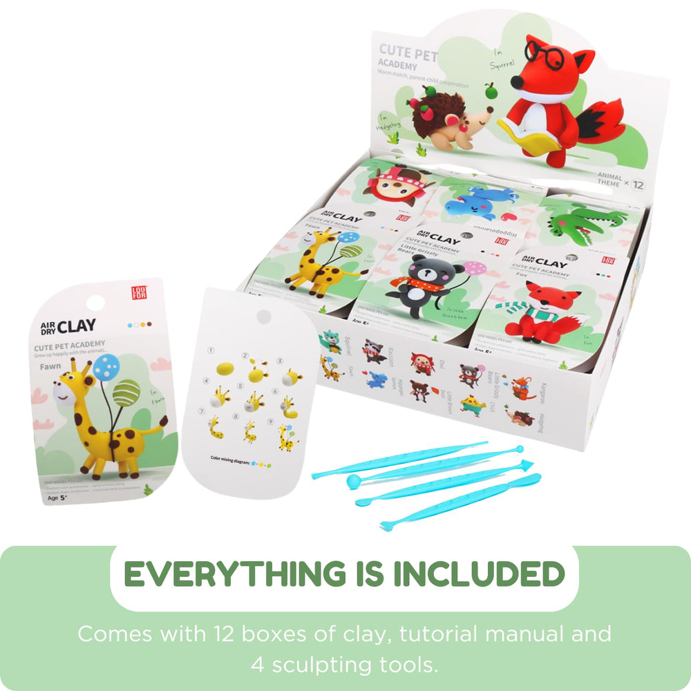 LOUFOR clay sets inspire imaginative models and family art time.