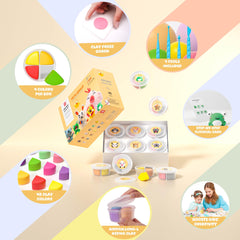 LOUFOR four-compartment cans keep colors organized during crafts