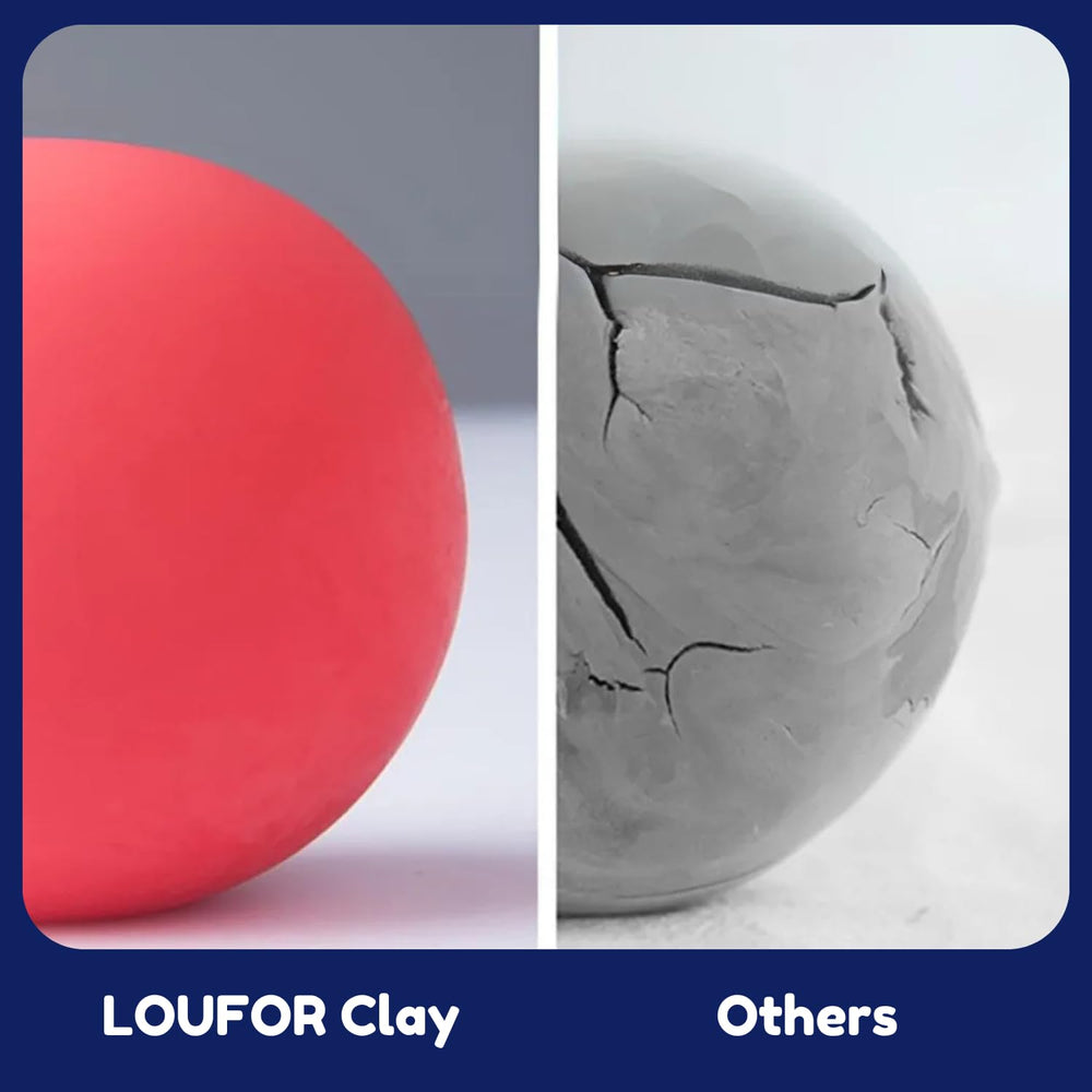 LOUFOR kids enjoying a creative clay activity boosts imagination and fine motor skills.