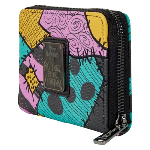 Loungefly Sally wallet interior shows card slots and clear ID window for quick access.