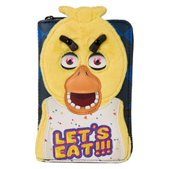 Loungefly FNAF Chica eyebrow expression adjustable for playful moods.