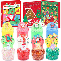 Louseadon Christmas slime countdown Advent calendar with daily surprises for kids.