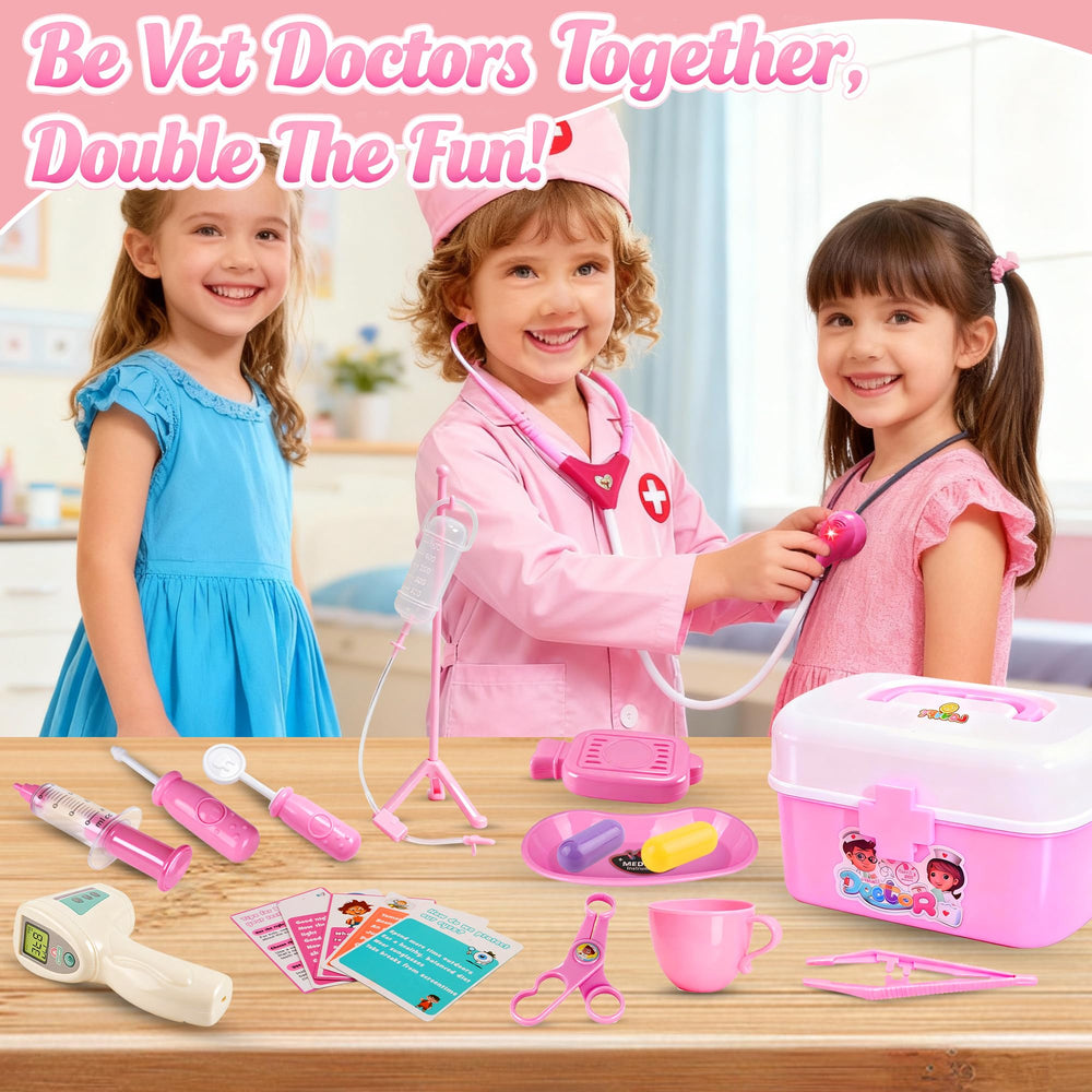 LOUVPY Medical Tweezers and Scissors for detailed pretend examinations