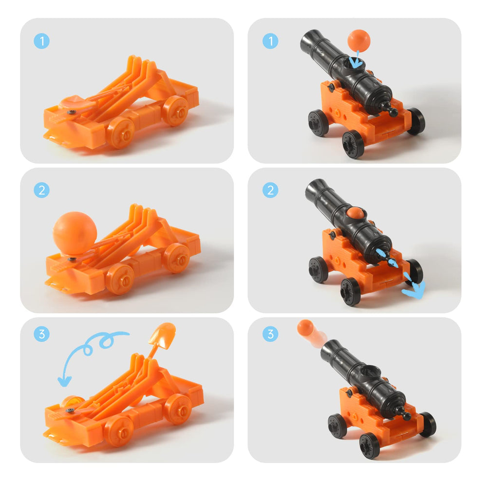 LOVE LIFE buildable pirate vessels encourage fine motor practice.