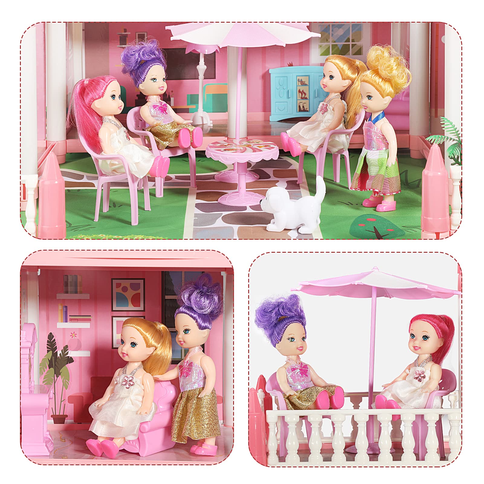 LOVE LIFE four dolls set enables family and friend role-play.