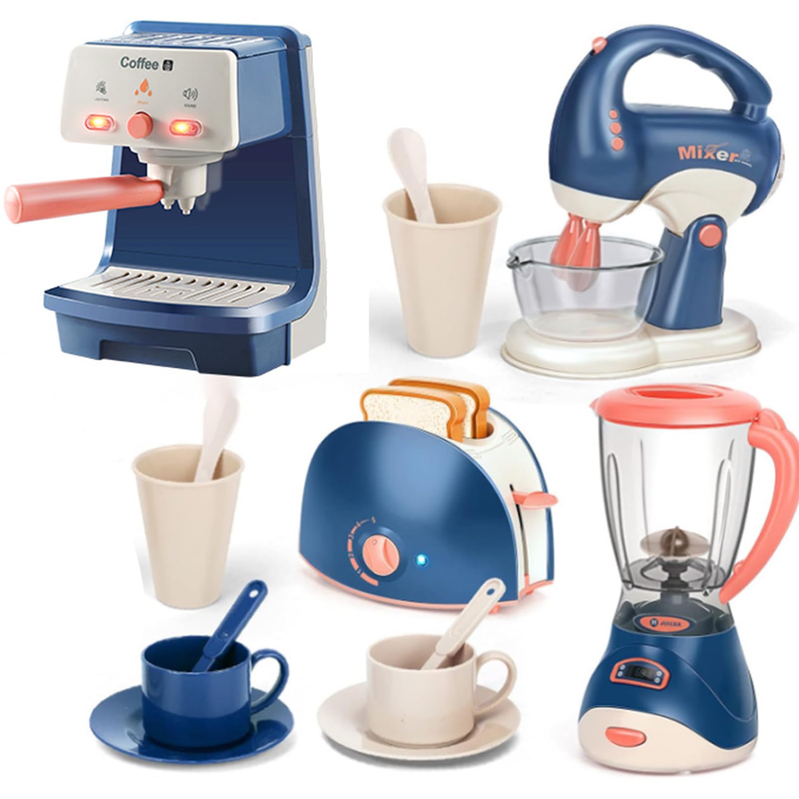 LOVE LIFE coffee maker playset with lights and sounds for pretend brewing