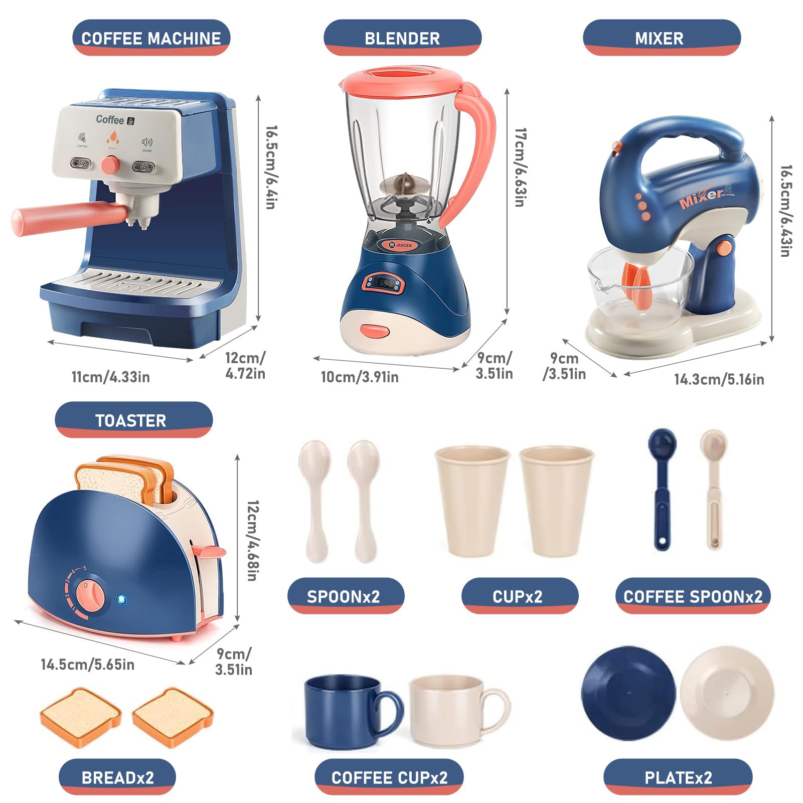 LOVE LIFE utensils and cups kit complements the set for complete pretend meals