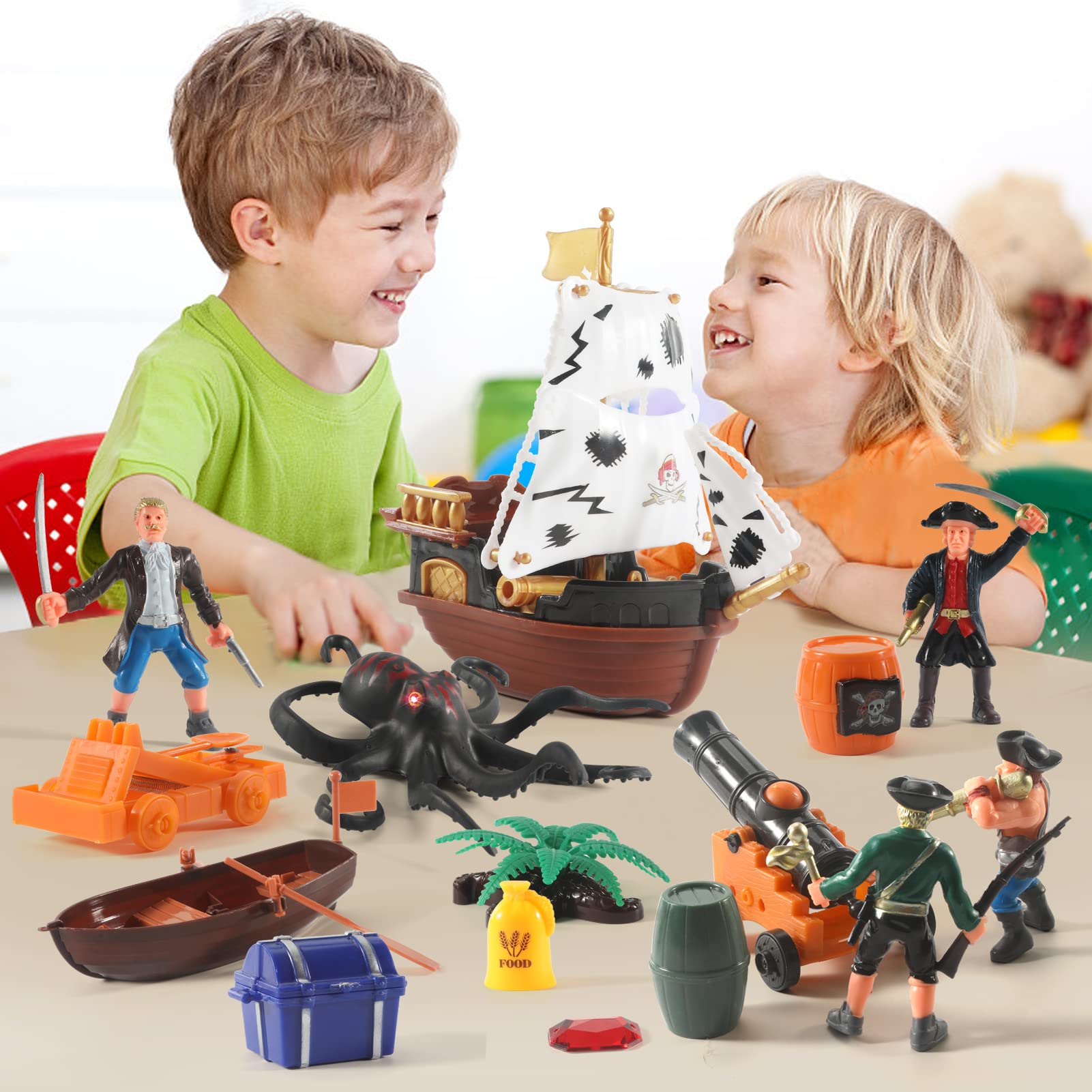 LOVE LIFE pirate figurines eight poses enhance imaginative communication.
