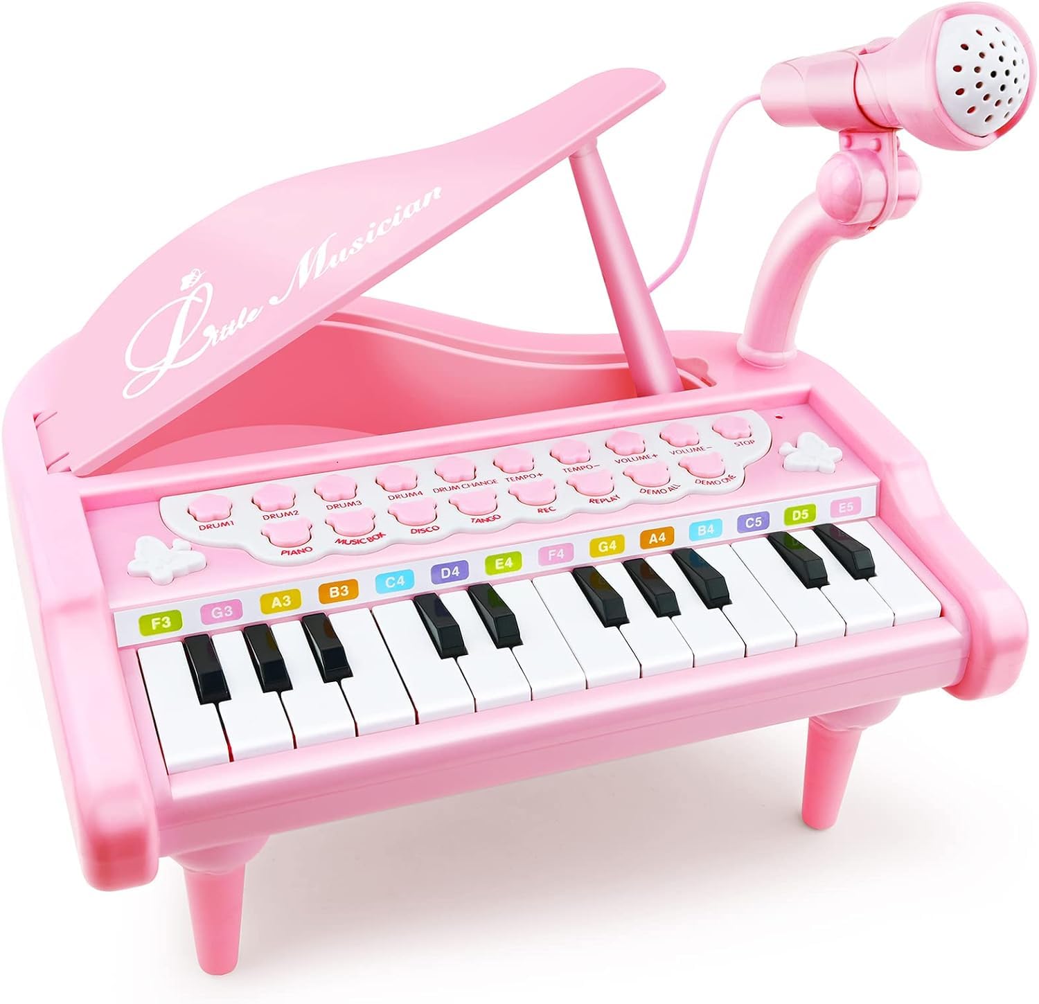 Love&Mini compact ABS piano designed for safe, toddler-friendly use.
